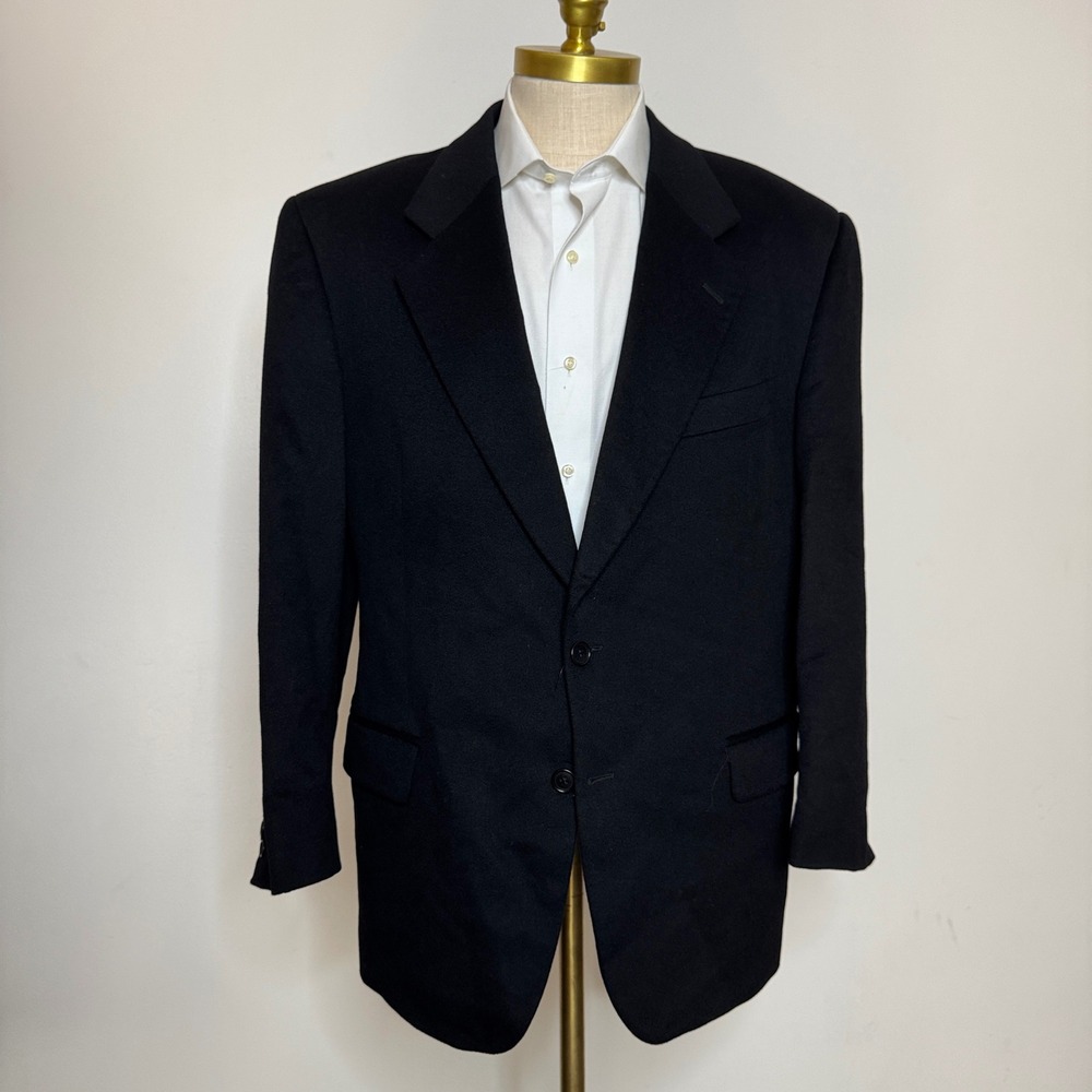 FABIO INGHIRAMI Pure Cashmere Men's Black Blazer Sport‎ Coat Italy